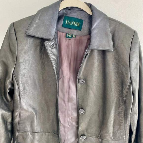 DANIER Gorgeous Black Authentic Leather Jacket Size XS - Picture 5 of 17